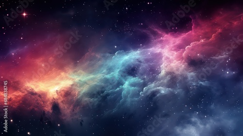 Vibrant nebula astronomy wallpaper