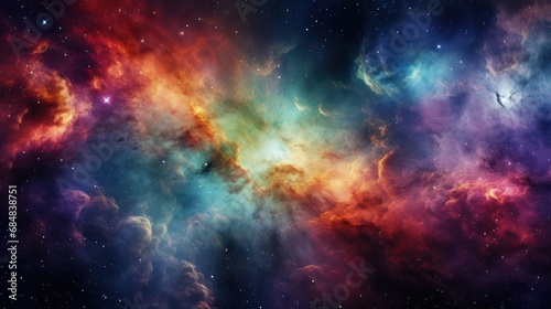 Vibrant nebula astronomy wallpaper © Matthew