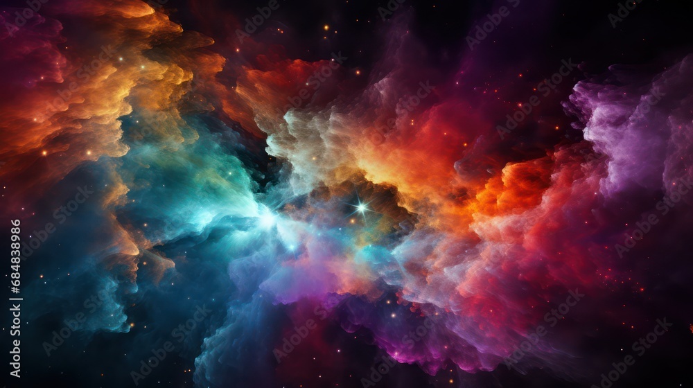 Astronomical nebula background