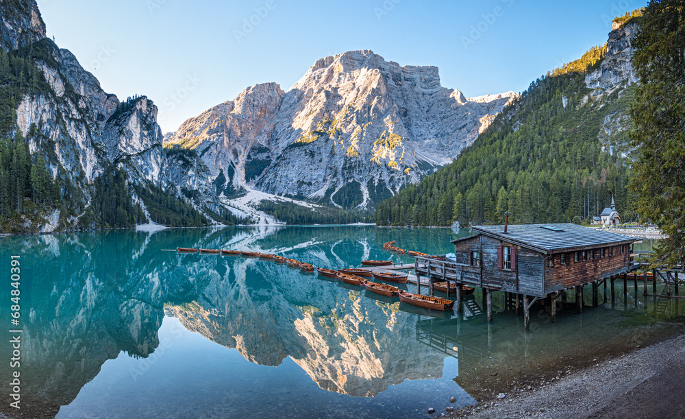Φωτογραφία Pragser Wildsee am Morgen