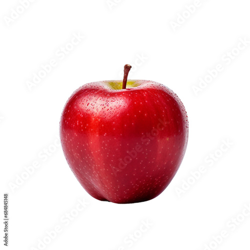 red apple on transparent background PNG image