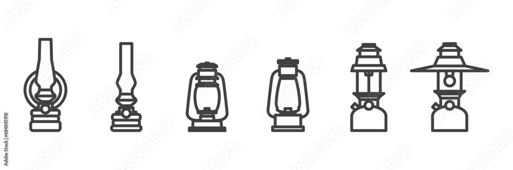 Lantern icon set, Camping lantern simple flat icon vector illustrationpost, Classic lamp logo icon design, Vector illustation of old lamp isolated on transparent background. Lantern icon set, Camping lantern simple flat icon vector illustrationpost, Classic lamp logo icon design, Vector illustation of old lamp isolated on transparent background.