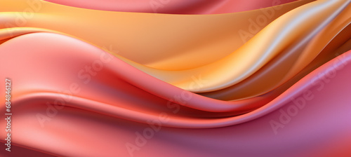 Vibrant Pink, Orange, and Yellow Fabric Abstract