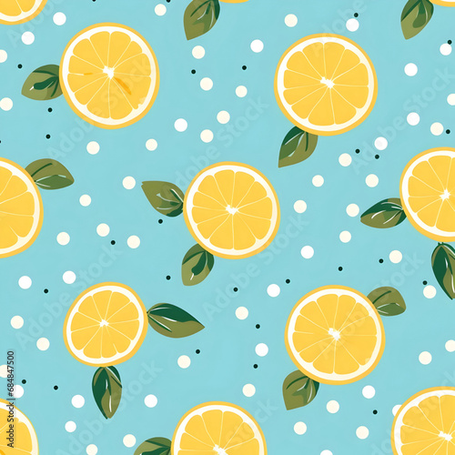 seamless pattern with orange