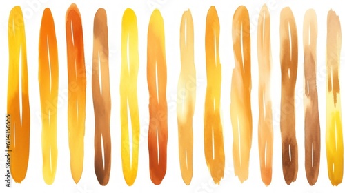 Vibrant Watercolor Brush Stroke Collection AI Generated