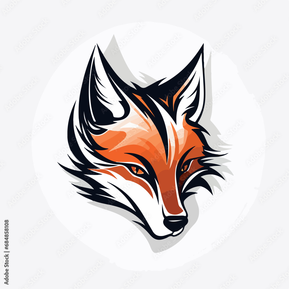 Obraz premium Fox in cartoon, doodle style. Isolated 2d vector illustration in logo, icon style, Eps 10. AI Generative