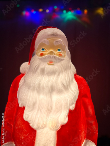 Vintage Christmas Decoration - Santa Claus blow mold