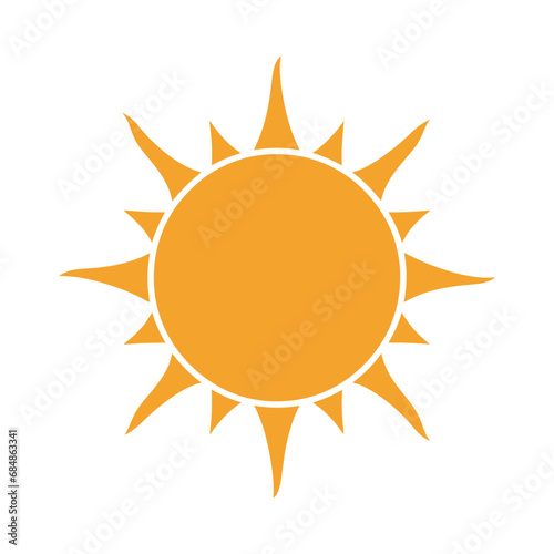 Sun clipart vector. sun sticker vector icon