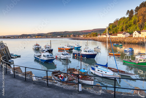 A beautiful morning at the old harbour at Minehead on the Somerset coast. photo