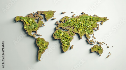 Map made from sustainable materials
