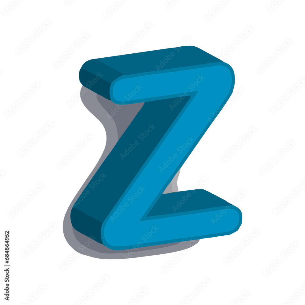 Letter Z. 3D design vector Letter Z. 3D design vector