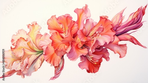 Exotic Beauty: Detailed Watercolor Painting AI Generated © Alex
