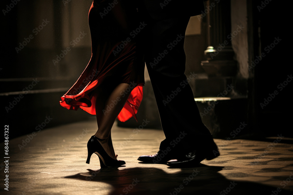 Man dancer dancing elegance couple passion romance people women performer tango male female dress - obrazy, fototapety, plakaty 