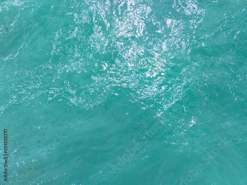 Aerial view sea surface water background,Nature ocean sea background,Top view nature sea surface background