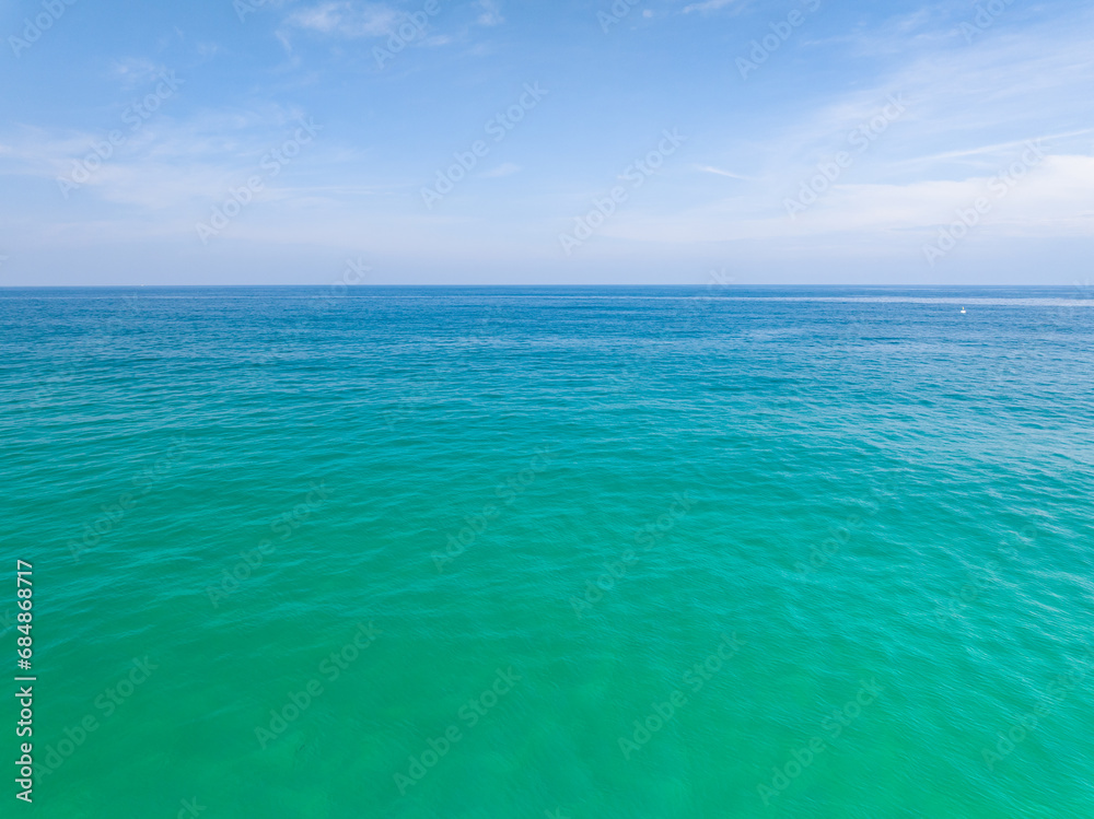 Fototapeta premium Aerial view sea surface water background,Nature ocean sea background
