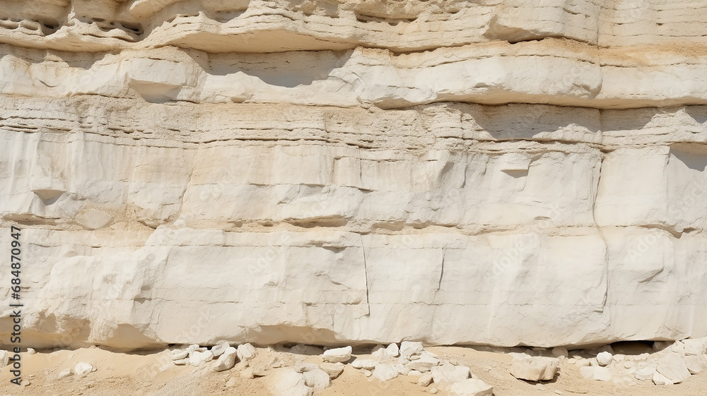 texture white stone, sedimentary rock layers, chalk, gypsum, sandstone