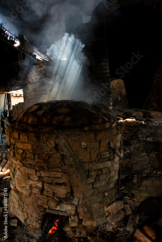 Handmade wood-fired oven from the Maragogipinho potteries in the city of Aratuipe, Bahia.