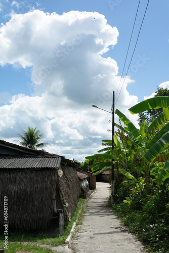 View of the streets of Maragogipinho in the city of Aratuipe, Bahia. photo