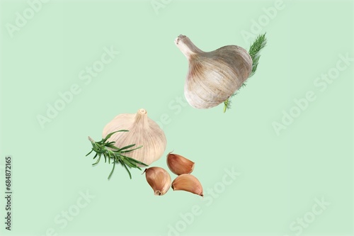 Creative food background with root vegetables.