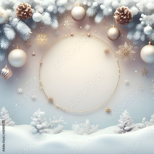 Christmas border decoration background © k design