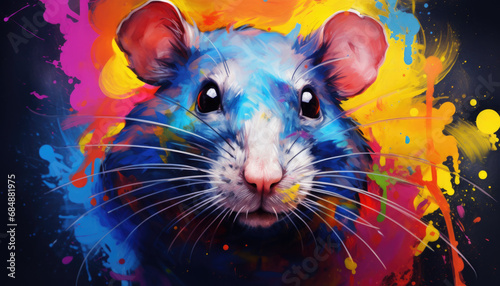 Rodent Kaleidoscope: Colorful Abstractions of Rat Magic