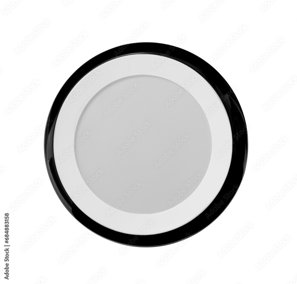One thermostat isolated on white. Smart home system One thermostat isolated on white. Smart home system