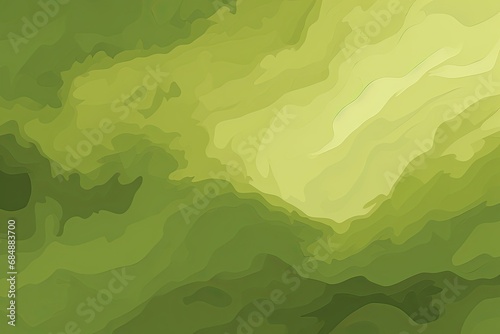 Olive Harmony: Abstract Gradation Painting in Fascinating Green Tones