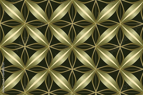 Olive Elegance  Fashionably Chic Simple Decorative Pattern in Stunning Green