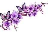 Orchid Purple Whimsy: A Delightful Butterfly's Dance