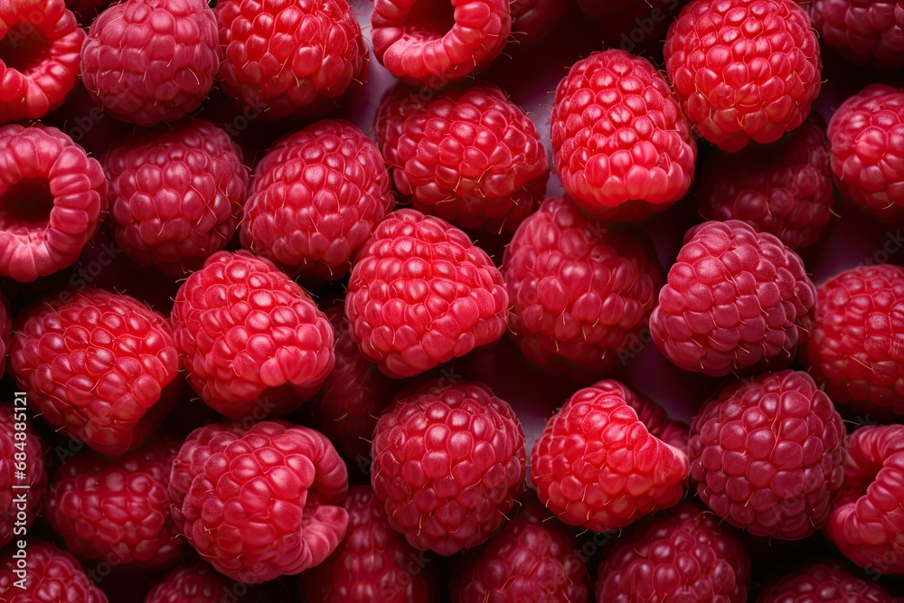 Raspberry Red Delight: A Sweet and Tangy Berry Texture Raspberry Red Delight: A Sweet and Tangy Berry Texture