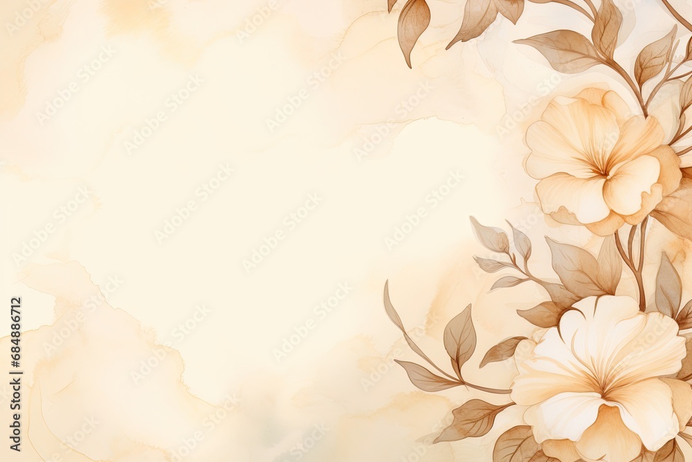 Tan Serenade: Delicate Watercolor Background in Soothing Tan Tones