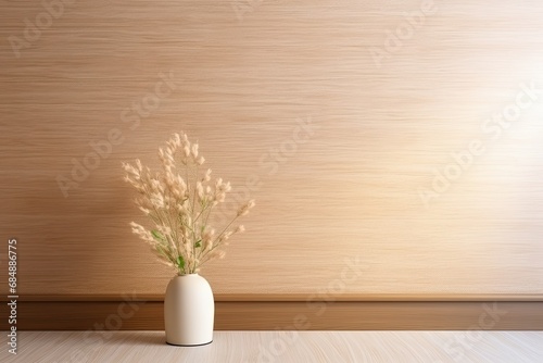 Tan Fabric Texture Surface: A Sleek Interior Wall Design Element