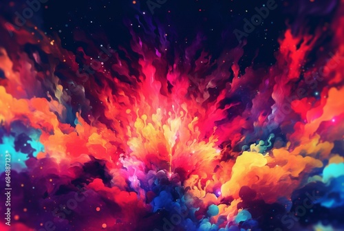 colorful background for desktop. generative ai