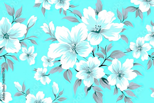 Tiffany Blue Fashion: Simple Decorative Pattern in Stylish Hues
