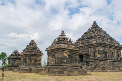 Ijo Temple or Candi Ijo is a Hindu temple located around 18 kilometers east from Yogyakarta, Indonesia. The temple was built between 10th to 11th century CE during the Mataram Kingdom. photo