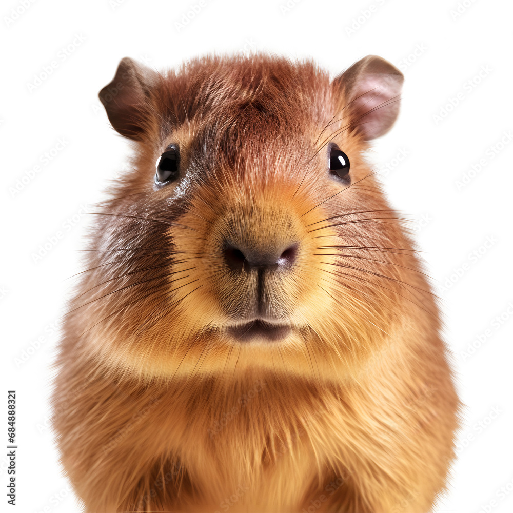 Capybara isolated, Hydrochaeris hydrochaeris, Capybara isolated, Hydrochaeris hydrochaeris,