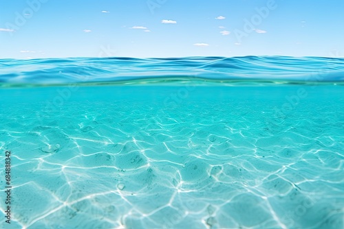 Tranquil Turquoise  Serene Ocean Photo for Refreshing and Calm Designs.