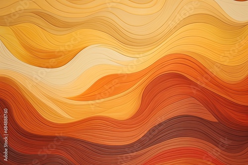 Fall Colors Wallpaper: Wavy Pattern Fragment of Artwork on Paper