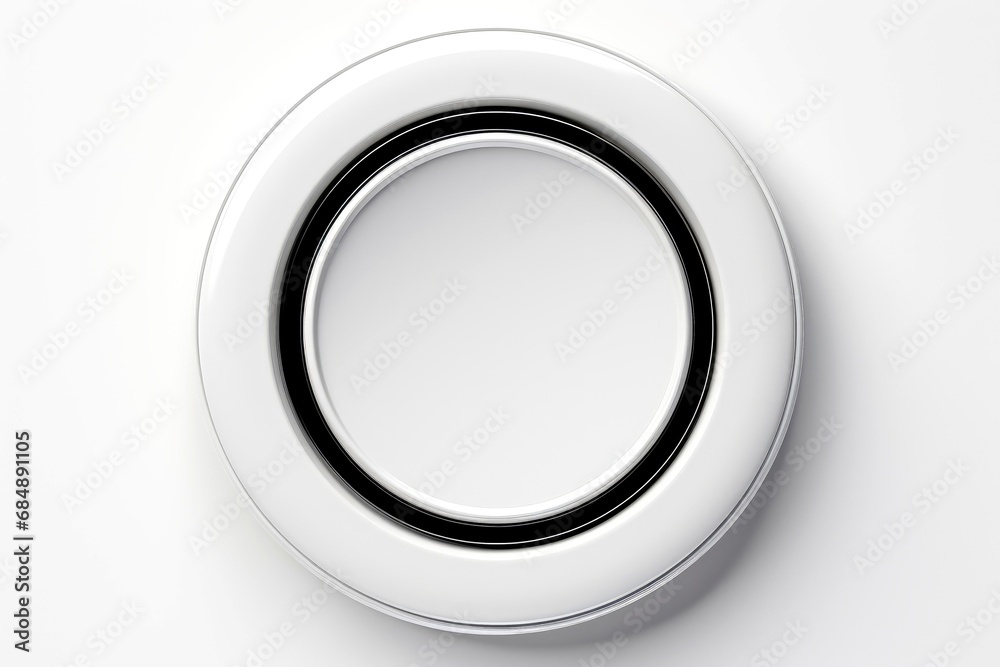 Abstract high tech button on white background Abstract high tech button on white background