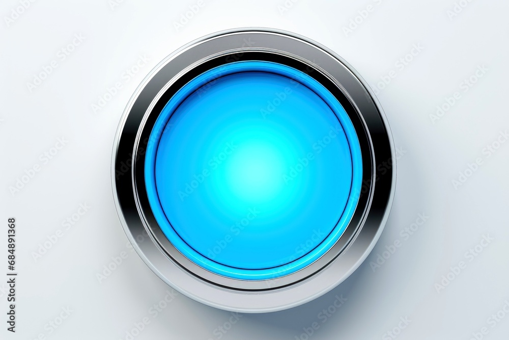 Abstract high tech button on white background Abstract high tech button on white background