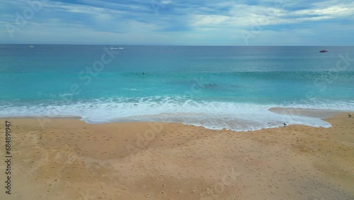 Aereal view of los Cabos Beach in Mexico photo