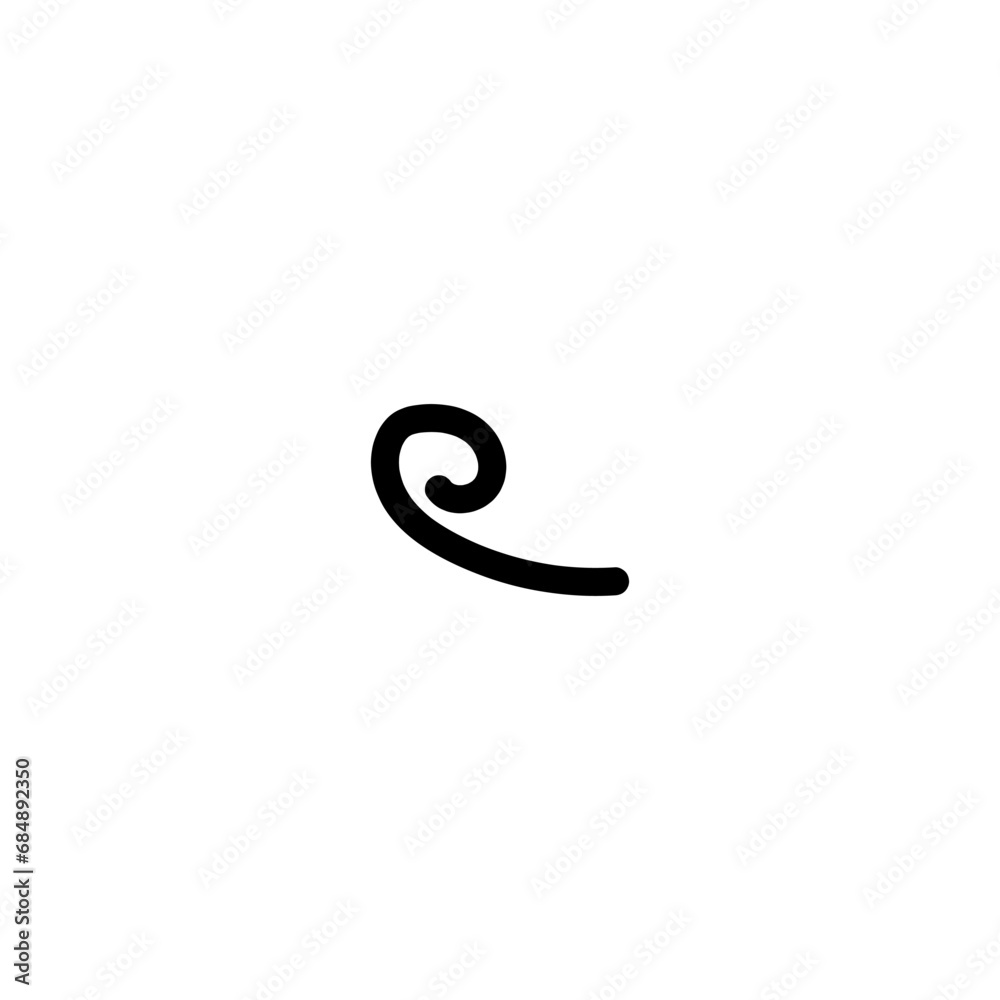 Obraz premium spiral doodle line for decoration