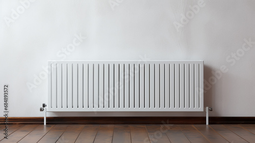 Wallpaper Mural radiator battery heating on the background of the wall Torontodigital.ca