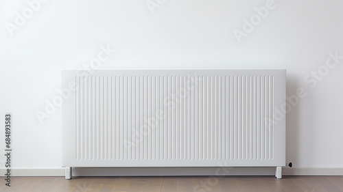 Wallpaper Mural radiator battery heating on the background of the wall Torontodigital.ca
