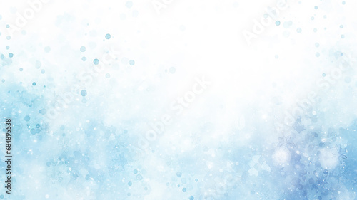 watercolor blue and white gradient, abstract winter background, light cold copy space design blank greeting form