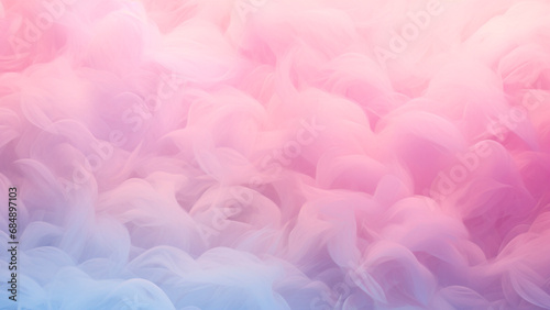 Cotton Candy Clouds Gradient Blurs Abstract Background