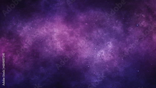 Mystic Galaxy Gradient Blurs in Deep Violet to Cosmic Black