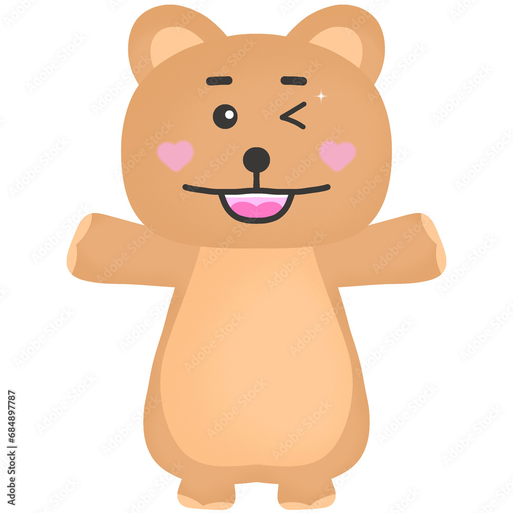 Obraz premium teddy bear cartoon