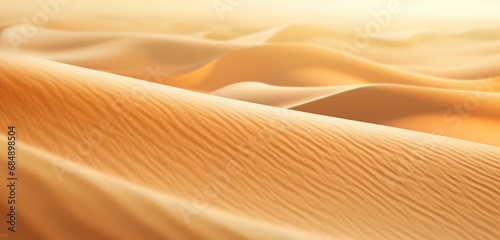 Extreme close-up of abstract blurred sand dunes  sunlit yellow and warm brown hues  in the style of gradient blurred wallpapers  