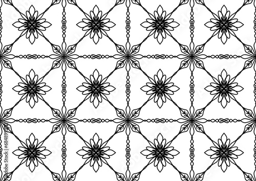 pattern seamless wallpaper design texture vector art decoration illustration floral geometric ornament decorative floral vintage color textile tile background element shape floral style repetition